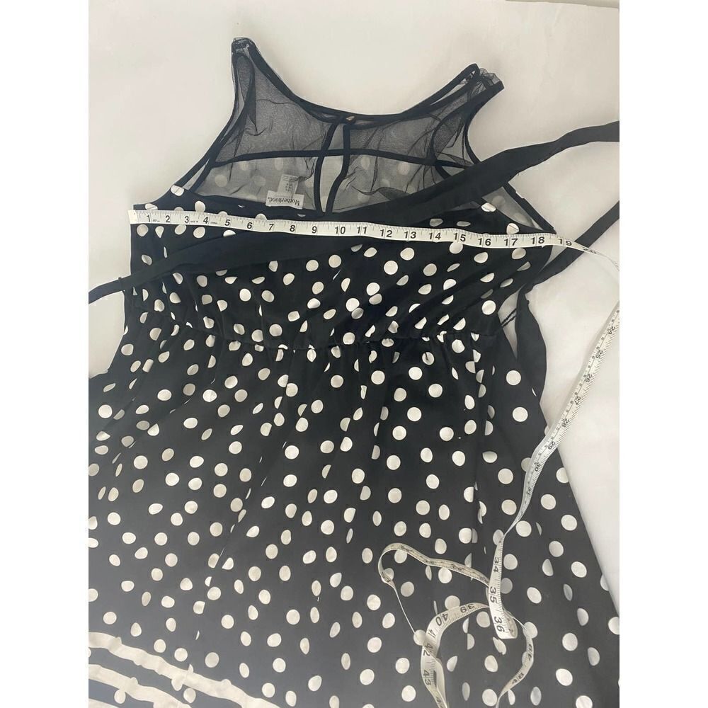 Motherhood Maternity Black and White Polka Dot Dress Pregnancy - Size Large - Picture 5 of 10